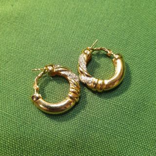 Orecchini vintage anni 80 dorati