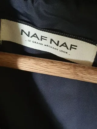 Abrigo AFNAF azul acolchado con capucha