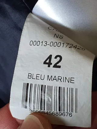 Abrigo AFNAF azul acolchado con capucha