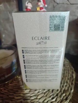 Perfume Eclaire Beige y Dorado