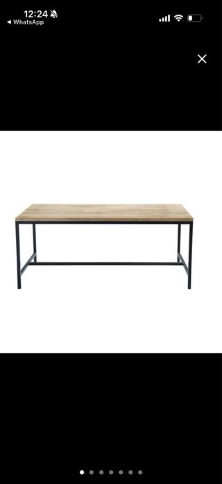 Mesa comedor madera y metal
