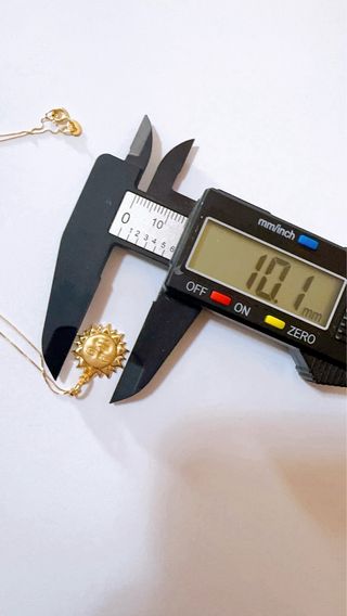 Collana con pendente sole in oro giallo 18kt 750