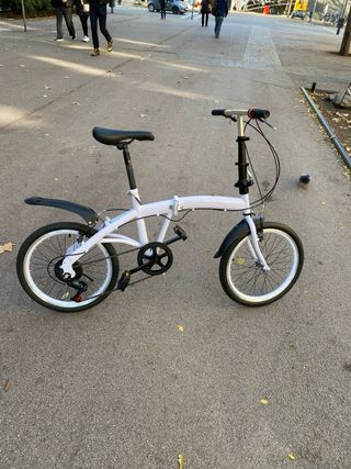 Bicicleta Plegable Paseo Blanca