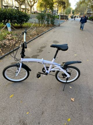 Bicicleta Plegable Paseo Blanca