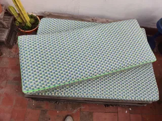 Colchoneta para terraza verde