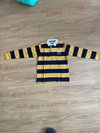 Camiseta El Corte Inglés Rayas Azul y Amarillo