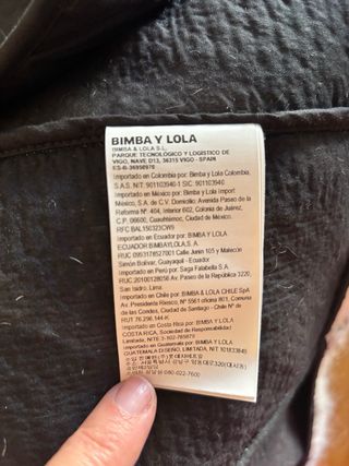 Chaquetón Lana Bimba y Lola Talla M