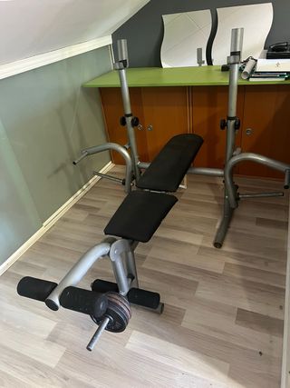 Banco de pesas multifuncional