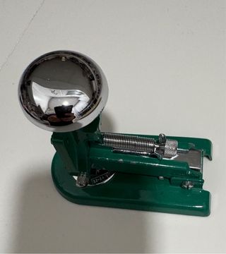 Grapadora sobremesa oficina Casco M1 Cromo/Verde