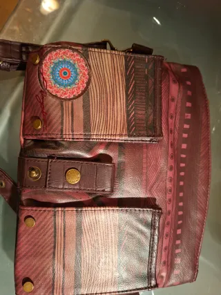 Bolso Desigual Marrón Multicolor