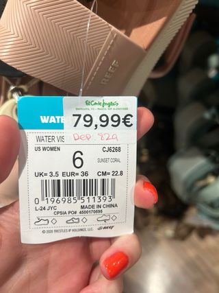 Sandalias Reef Water Vista Higher Beige Talla 40