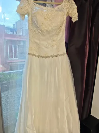 Traje de Novia Encaje y Tul CABOTINE Talla 38