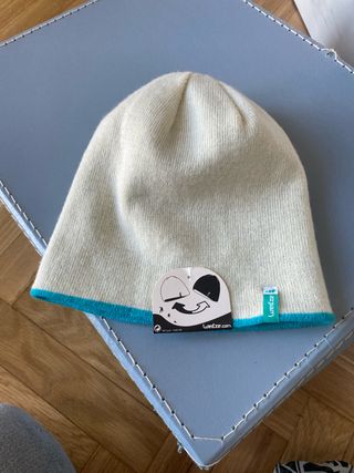 Gorro reversible Wed'ze blanco y azul