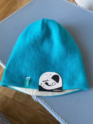 Gorro reversible Wed'ze blanco y azul