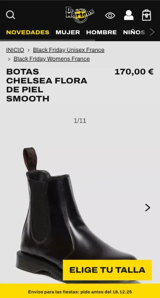 Dr martens Chelsea boots talla 39