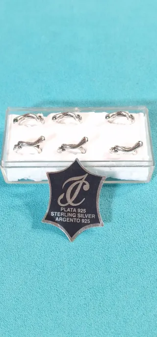 NIÑAS, Pendientes Pitón de Plata 925 y Circonitas