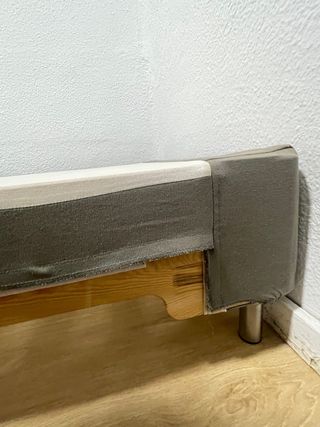 Somier cama 80cm madera y metal