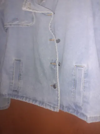 Chaqueta tejana azul