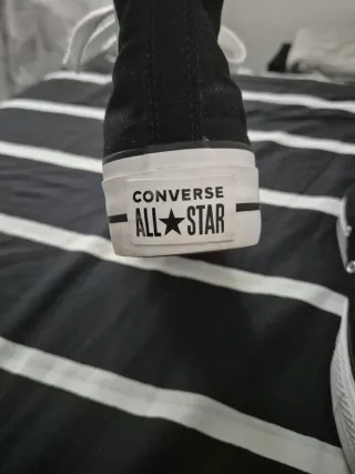 Converse plataforma negras talla 39