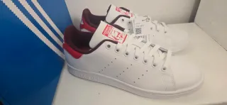 Adidas Stan Smith Talla 40 Rojas y Blancas