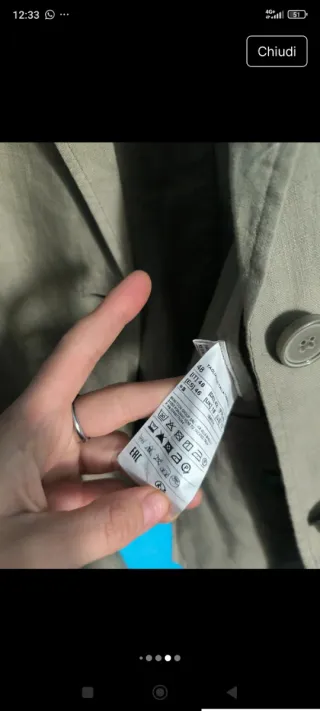 Giacca donna Benetton puro lino beige taglia