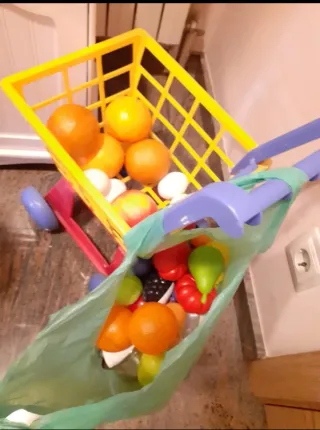 Cocina de madera Juguettos con accesorios