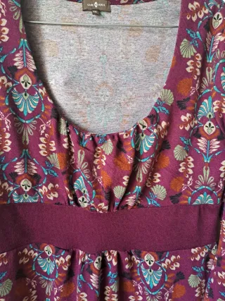 Vestido Surkana estampado manga larga