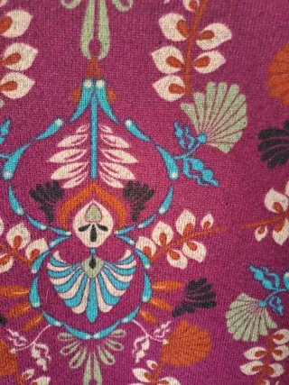 Vestido Surkana estampado manga larga