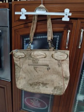 Borsa donna con stampa mappa
