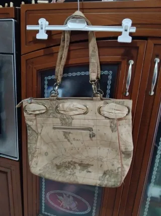 Borsa donna con stampa mappa