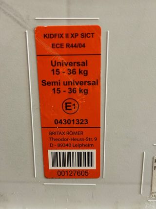 Silla coche Britax Römer 15-36 kg