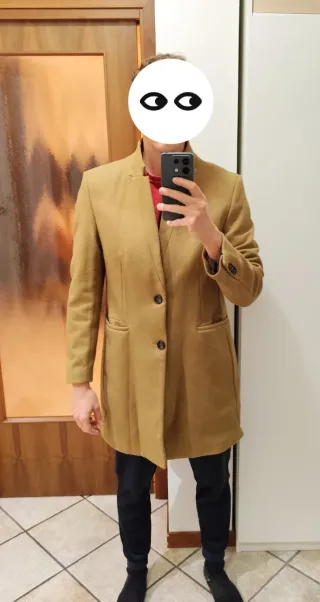 Cappotto Zara Uomo Beige XL