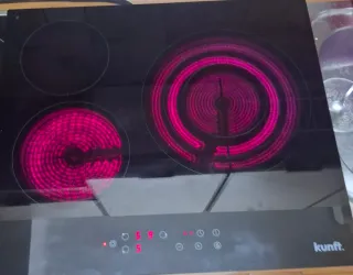 Vitrocerámica Kunft 3 fuegos