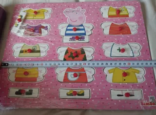 Puzzle madera Vestidos Peppa Pig
