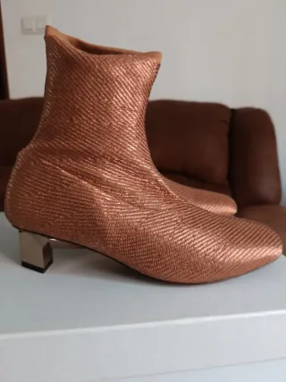 Botines Robert Clergerie mujer dorados