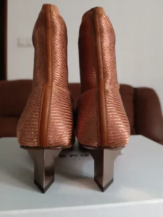 Botines Robert Clergerie mujer dorados