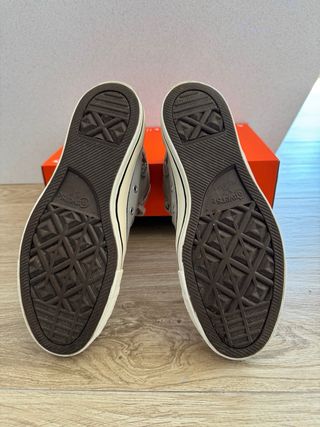 Converse All Star Piel Talla 42 Gris