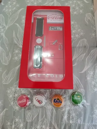 Máquina Coca-Cola Colección 4 Monedas Plata