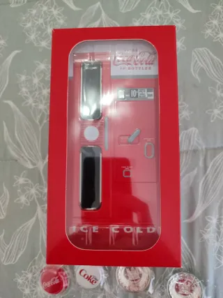 Máquina Coca-Cola Colección 4 Monedas Plata