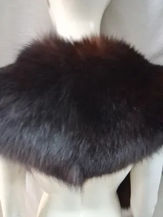 Stola scialle vera pelle cm 144 x cm 18