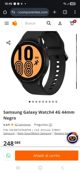 Samsung Galaxy Watch 4 44mm LTE GPS
