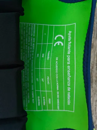 Chaleco natación infantil - talla s/m