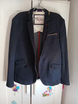 Chaqueta Zara Hombre Azul Invierno