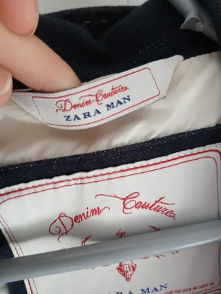 Chaqueta Zara Hombre Azul Invierno