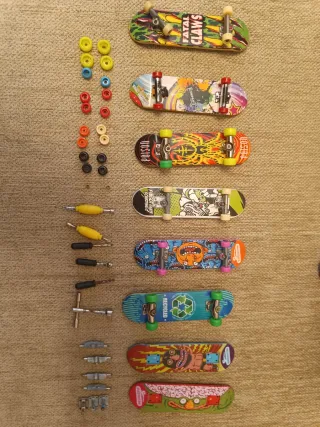 8 Mini Patinetes Skate Dedos