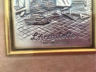 Quadretto argento e miniatura