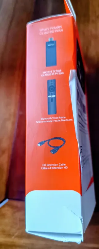 MX10 F3 TV Stick 4K Android TV Nuevo sin estrenar