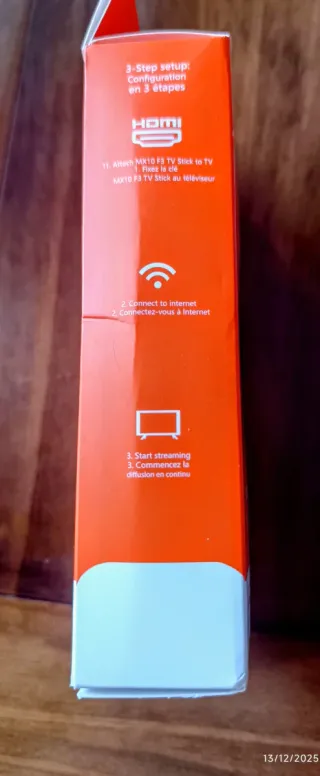 MX10 F3 TV Stick 4K Android TV Nuevo sin estrenar