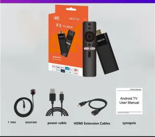 MX10 F3 TV Stick 4K Android TV Nuevo sin estrenar
