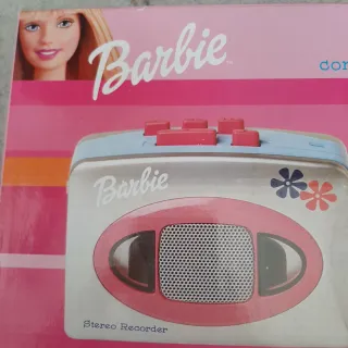 Reproductor Walkman Cassette Barbie con Auriculare